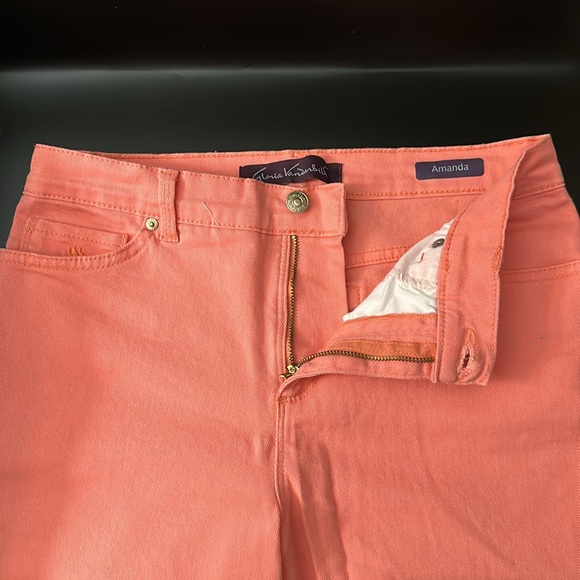 Orange Gloria Vanderbilt Amanda Jeans—Size 8 Short - Picture 3 of 8